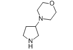 53617-37-1,4-Pyrrolidin-3-ylmorpholine,Morpholine, 4-(3-pyrrolidinyl)-;3-(4-Morpholino)pyrrolidine;